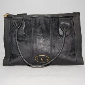 fossil reissue bag satchel black